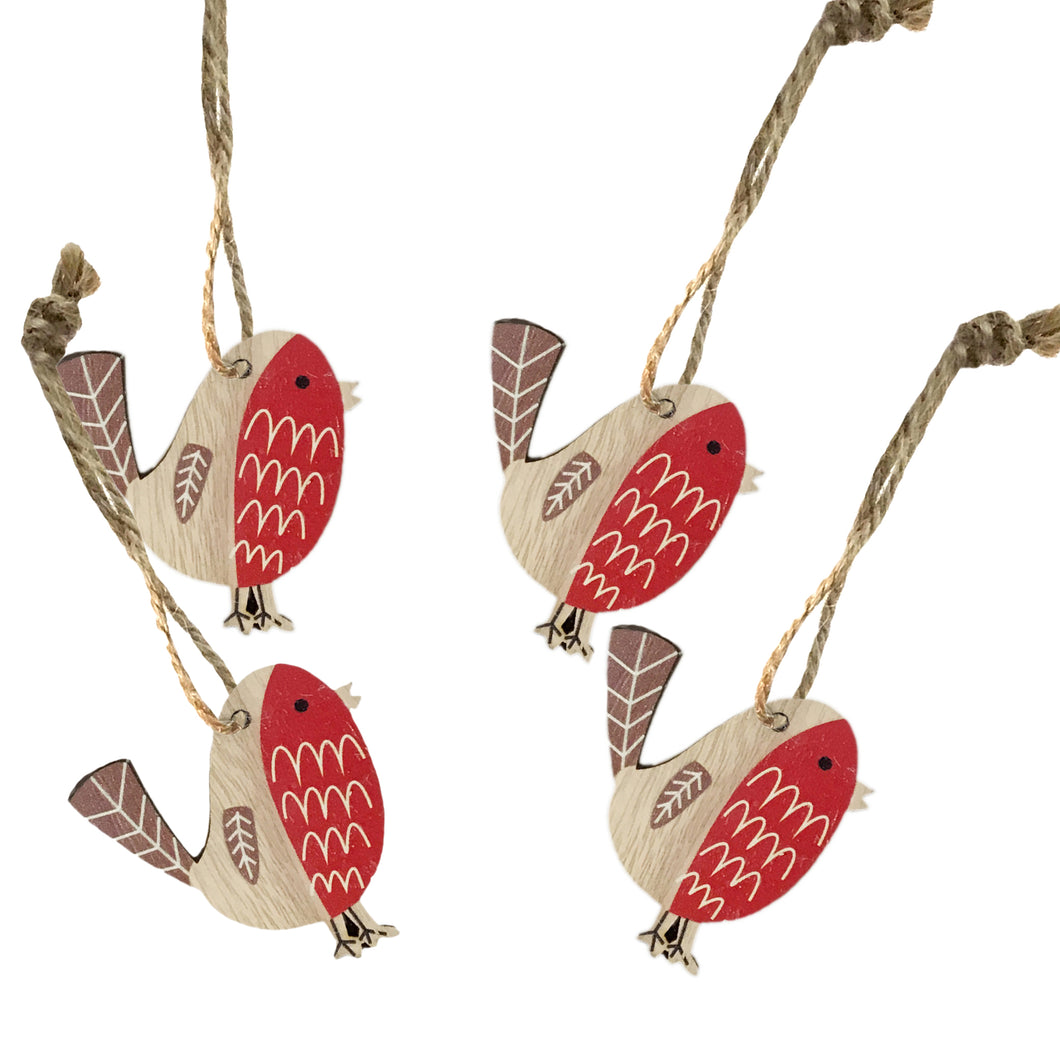 Bird Ornaments, Set of 8