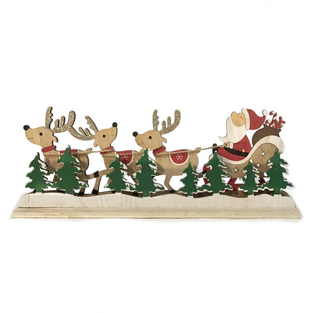 Santa Sleigh Figurine