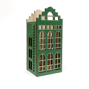 Green Wood House Figurine