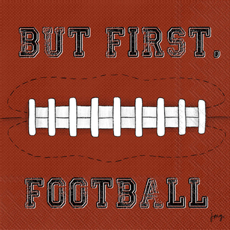 Paper Cocktail Napkin, 20 Count, Football First
