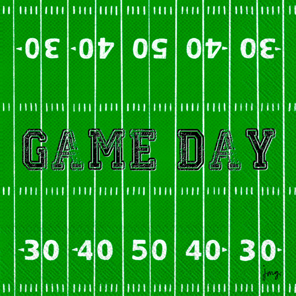 Paper Cocktail Napkin, 20 Count, Game Day Field