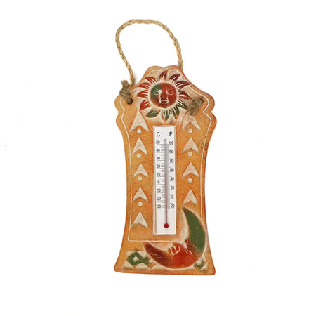 Southwest Terracotta Hanging Thermometer