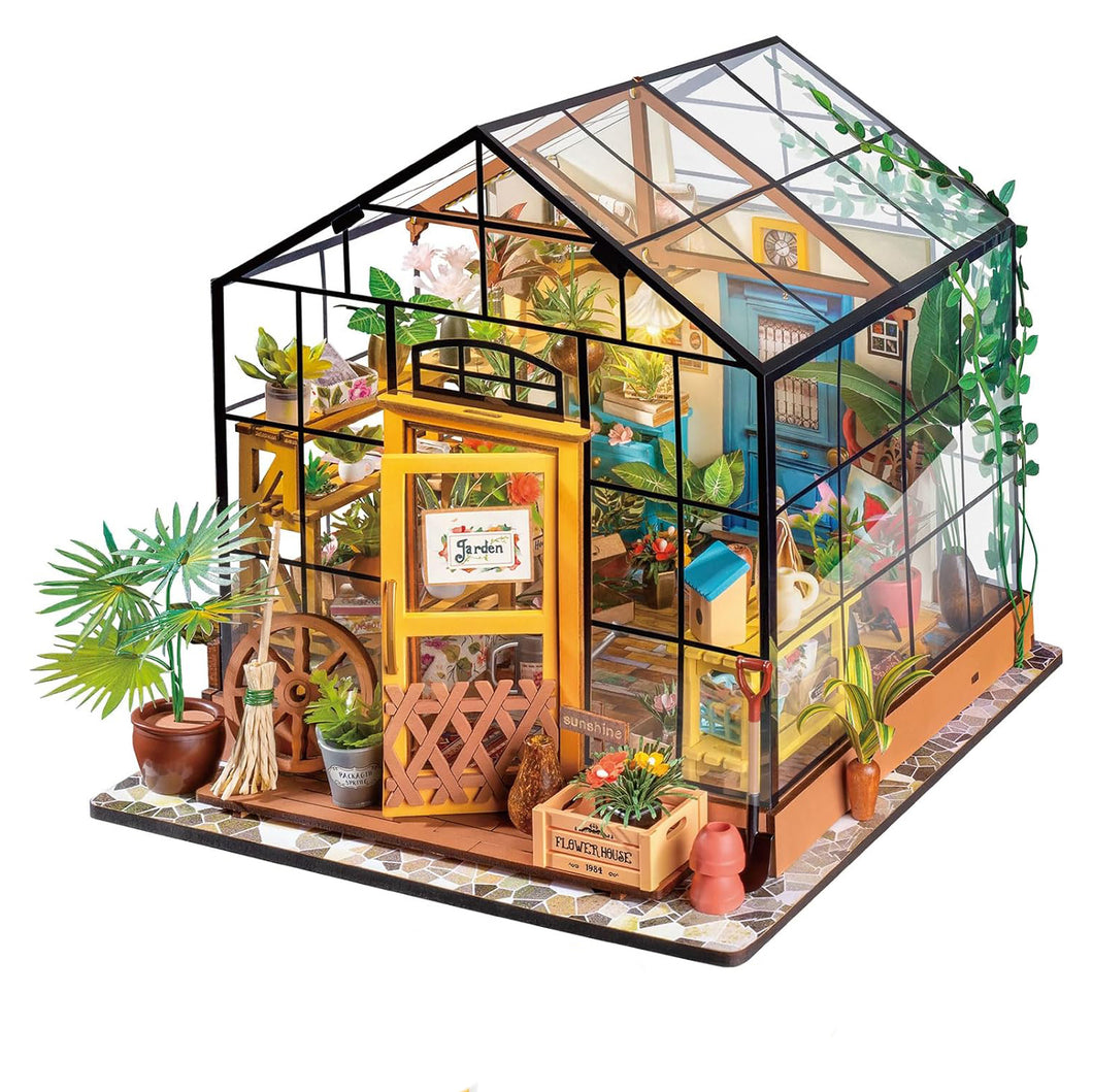Cathy's Greenhouse DIY Miniature Dollhouse Kit