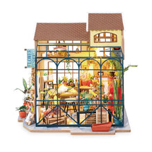 Load image into Gallery viewer, Emily&#39;s Flower Shop DIY Miniature Dollhouse Kit
