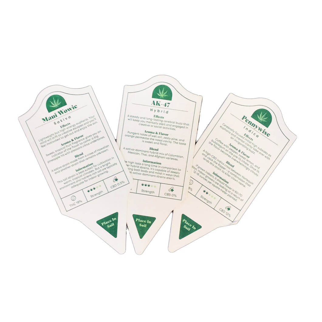 Cannabis Grower's Guides Plant Tags