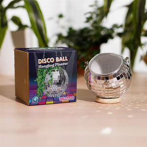 Disco Ball Hanging Planter, 4in