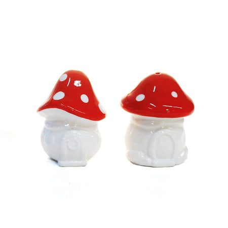 Fairy Toadstool House Salt & Pepper Shakers