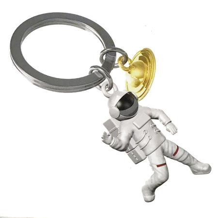 Astronaut Metal Keychain