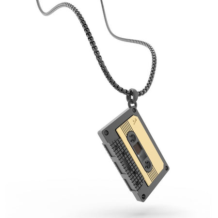 Cassette On Shirt Necklace