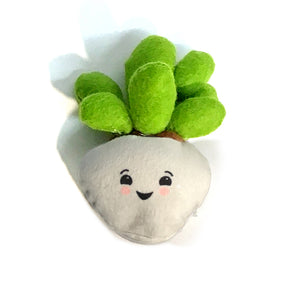 Mini Potted Succulent Plushies, 3 Asst