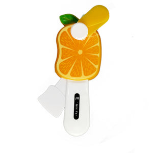 Fruit Handheld Manual Fan, 4 Asst