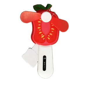 Fruit Handheld Manual Fan, 4 Asst