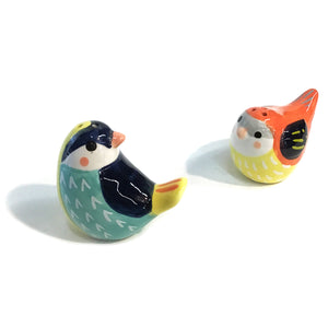 Ceramic Bird Salt & Pepper Shakers, 2 Asst, S/2