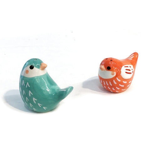 Ceramic Bird Salt & Pepper Shakers, 2 Asst, S/2