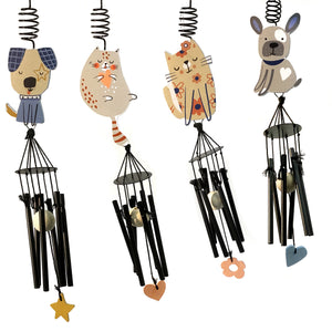 Pet Metal Windchimes, 4 Asst