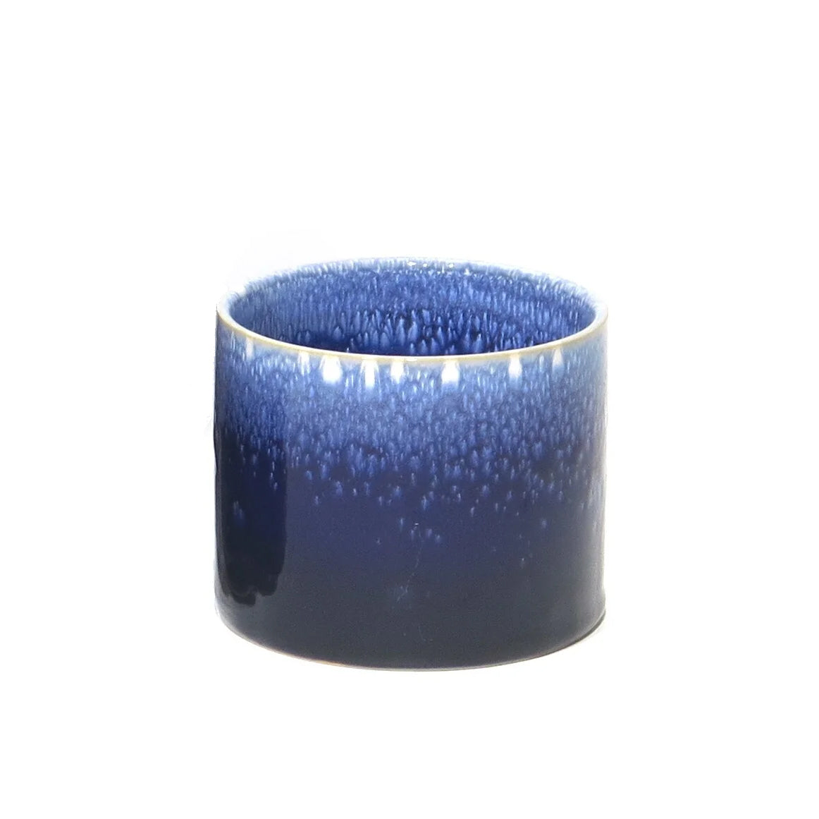 Pot, 4in, Ceramic, Reactive Glaze, Marin Blue