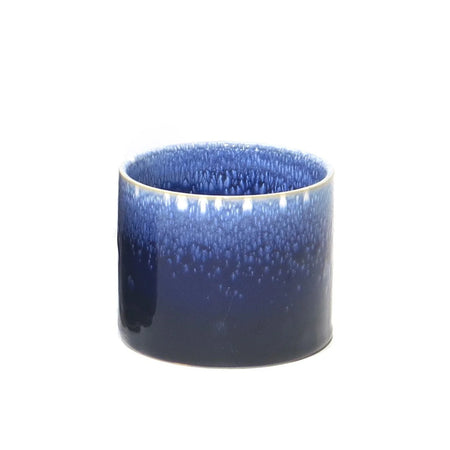 Pot, 4in, Ceramic, Reactive Glaze, Marin Blue