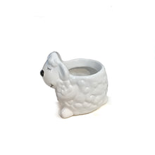 Load image into Gallery viewer, Planter, Ceramic, Dolomite, Lamb Shaped, White
