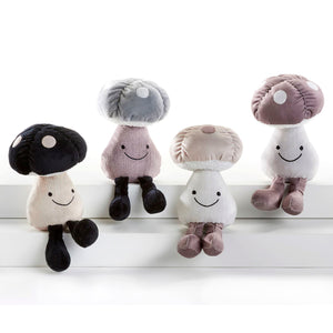 Happy Mushroom Plushie, 4 Asst