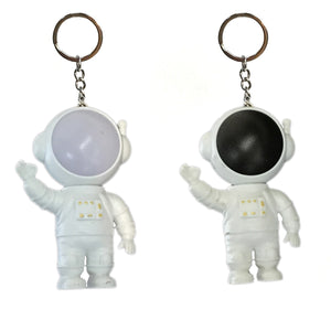 Light Up Spaceman Keychain, 2 Asst