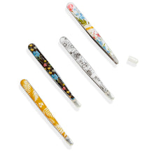 Load image into Gallery viewer, Floral Tweezers, 4 Asst
