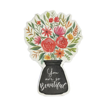 Load image into Gallery viewer, Wood Floral Bouquet Token, 6 Asst
