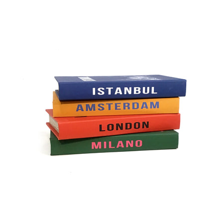 Book Storage Box, MDF/Canvas City Names