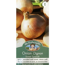 Load image into Gallery viewer, Onion - Sweet SpanishSeeds, Mr Fothergill&#39;s
