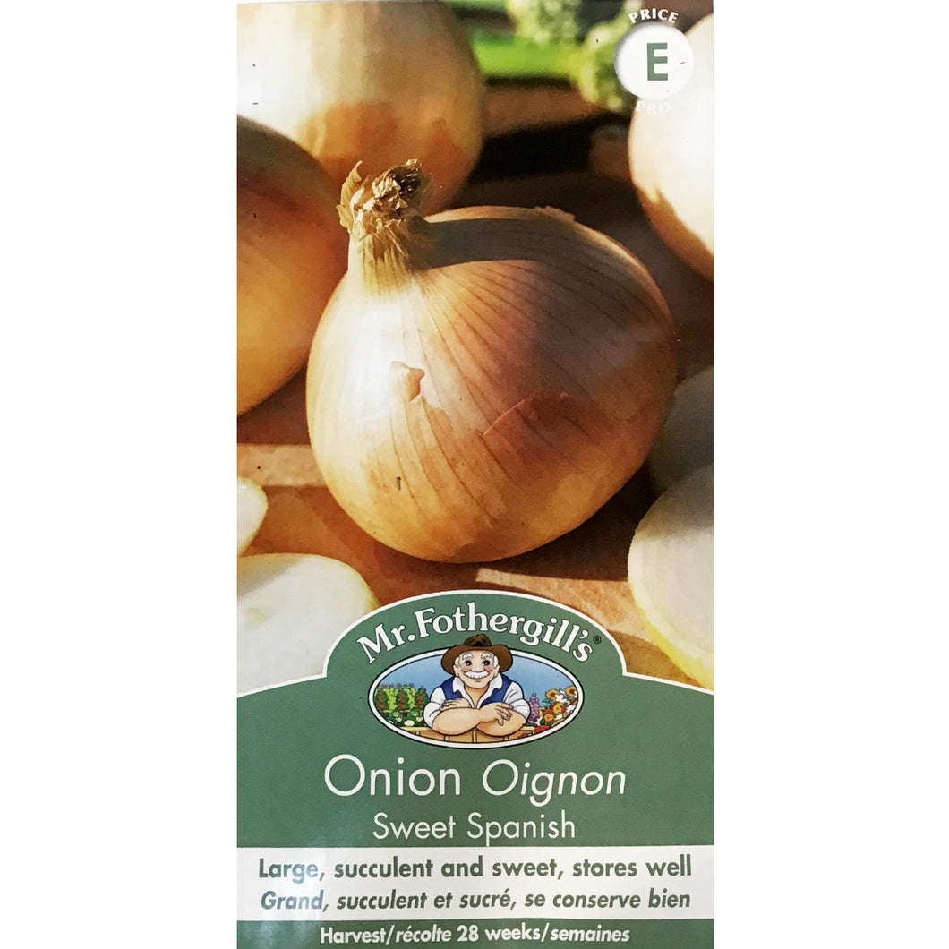 Onion - Sweet SpanishSeeds, Mr Fothergill's