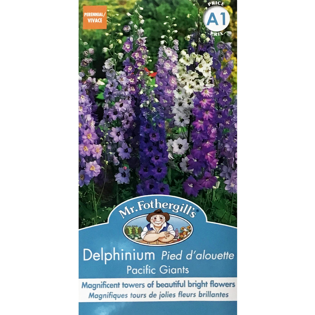 Delphinium - Pacific Giants Mixed Seeds, OSC