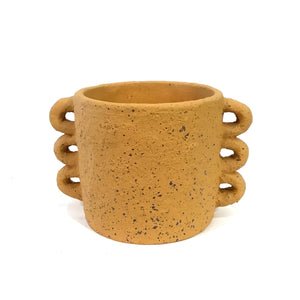 Yellow Itaque Pot, 20x14x13cm