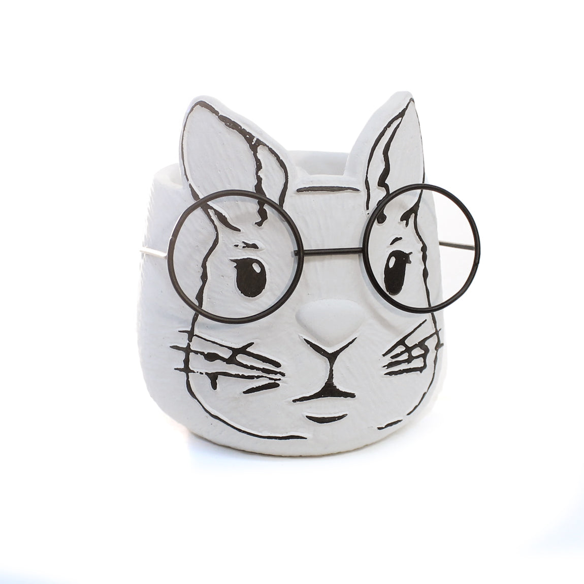 Rabbit with Glasses Pot