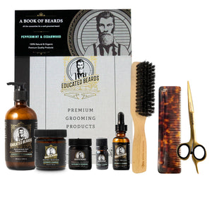 Peppermint & Cedarwood Book of Beards, 8 Piece