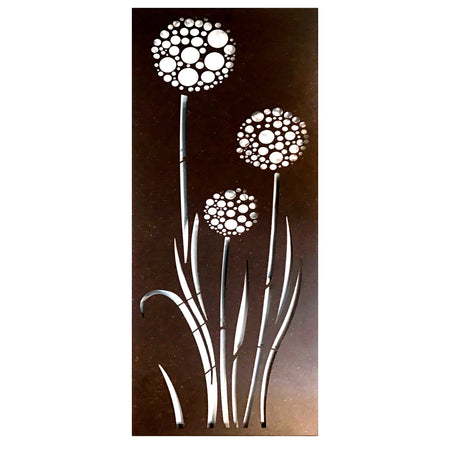 Allium Metal Wall Art, 24in