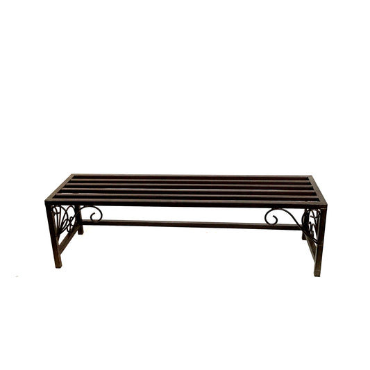 Metal Rectangular Scroll Plant Stand, Small