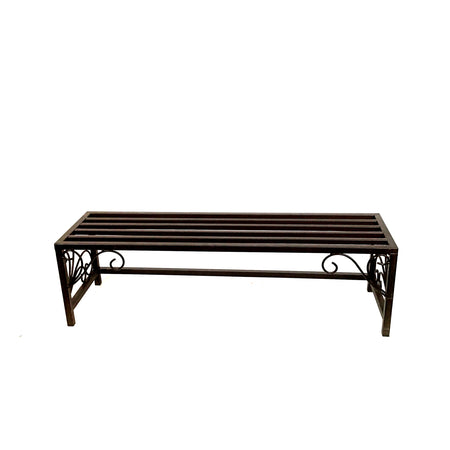 Metal Rectangular Scroll Plant Stand, Small