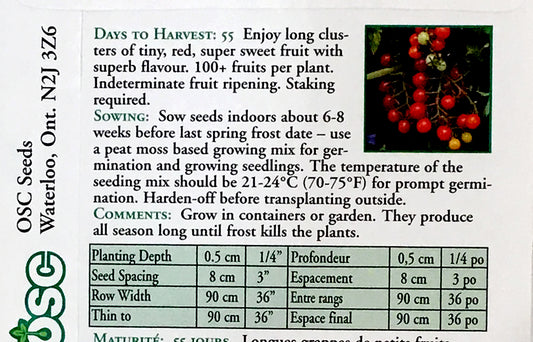 Tomato - Candyland Seeds, OSC