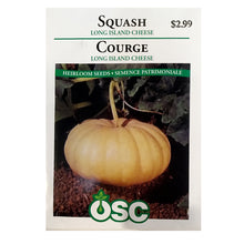 Load image into Gallery viewer, Squash - Long Island Cheese Seeds, OSC
