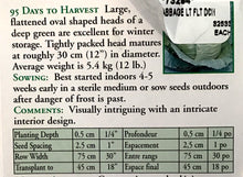 Load image into Gallery viewer, Cabbage - Late Flat Dutch Seeds, OSC

