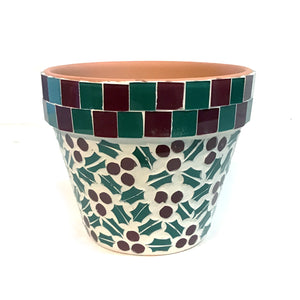 Holly Mosaic Pot, Large