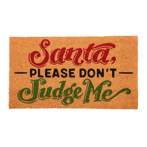 The Naughty List Coir Floor Mat, 3 Asst