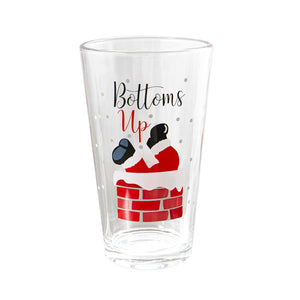 Christmas Pint Glasses, 15oz, 4 Asst