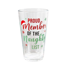 Load image into Gallery viewer, Christmas Pint Glasses, 15oz, 4 Asst
