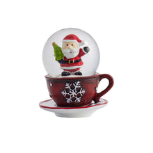 Load image into Gallery viewer, Xmas Character Mini Snow Globe in Mug, 3 Asst
