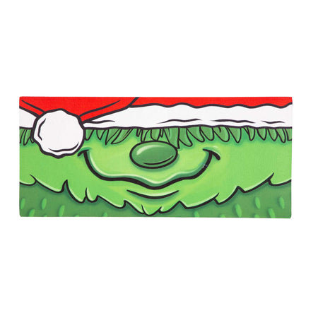 Grinch Closeup Sassafras Switch Door Mat