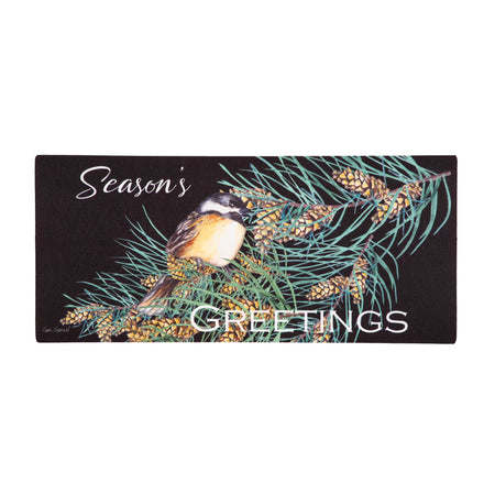 Season's Greetings Sassafras Switch Door Mat