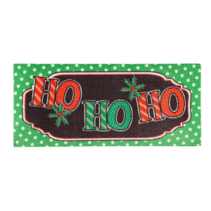 Ho Ho Ho Textured Sassafras Switch Door Mat