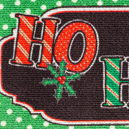 Ho Ho Ho Textured Sassafras Switch Door Mat