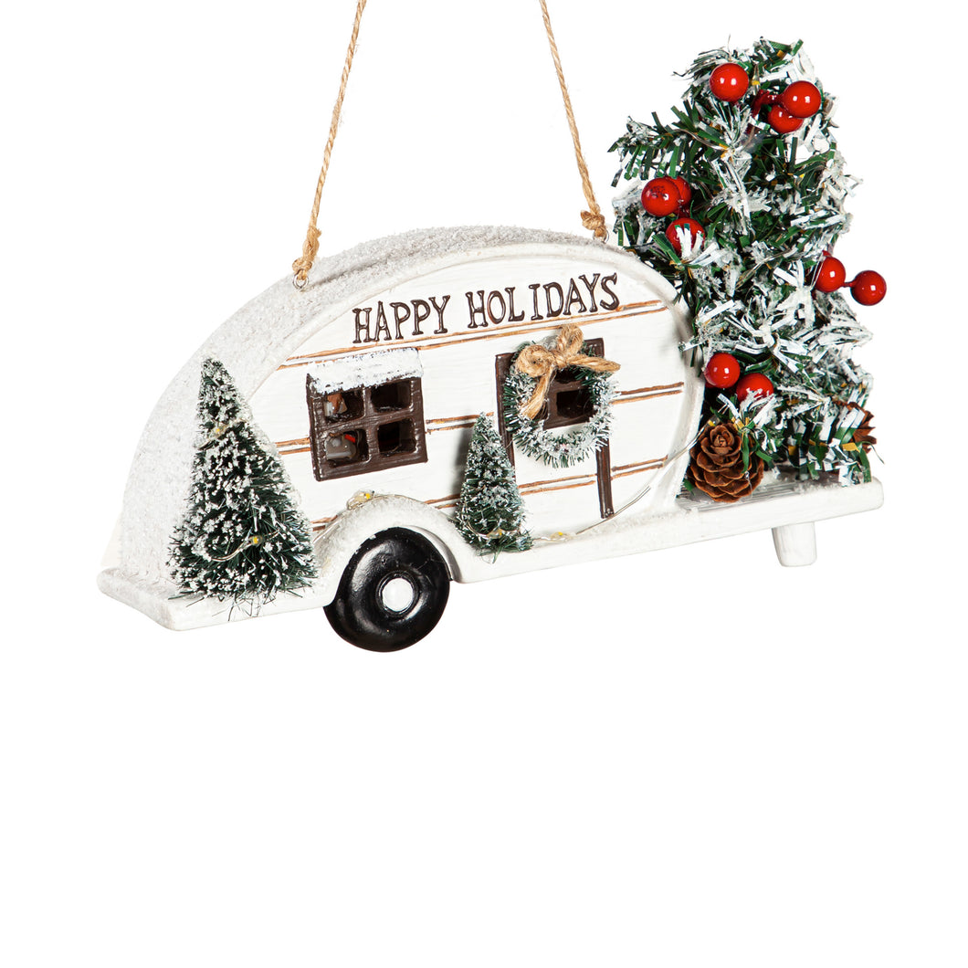 Christmas Camper Hanging Wall Decor, 2 Asst