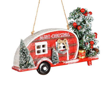 Christmas Camper Hanging Wall Decor, 2 Asst